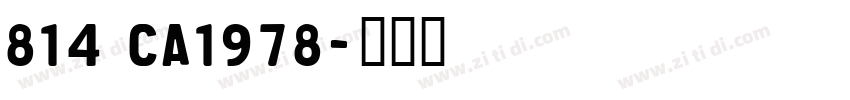 814 CA1978字体转换